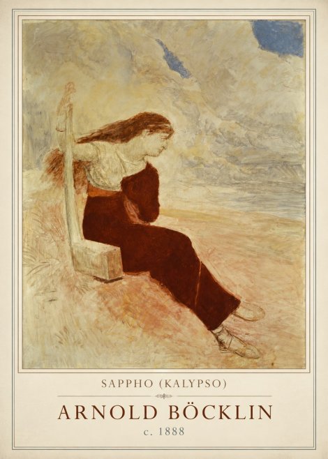 Arnold Böcklin Sappho (Kalypso) No1 - Póster