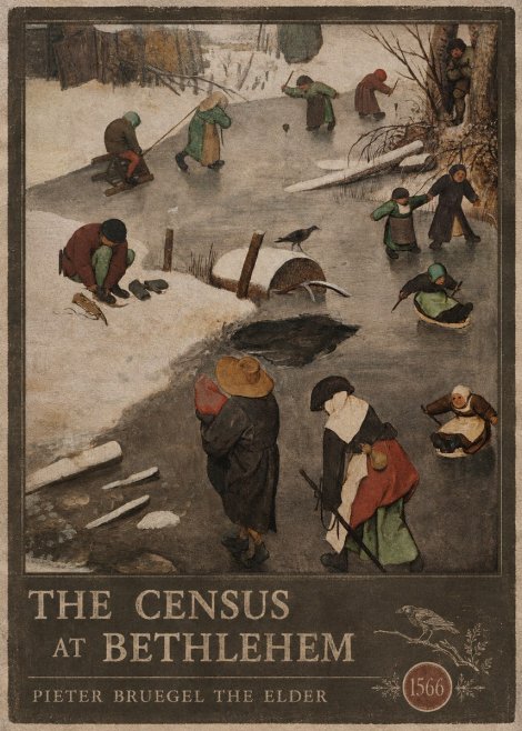Pieter Bruegel The Census at Bethlehem II No6 - Póster