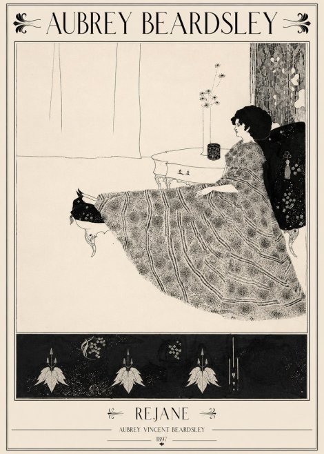 Aubrey Beardsley Rejane II No2 - Póster