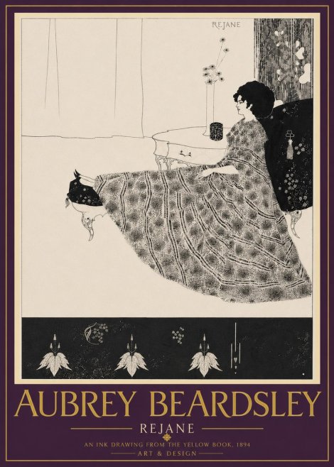 Aubrey Beardsley Rejane II No6 - Póster
