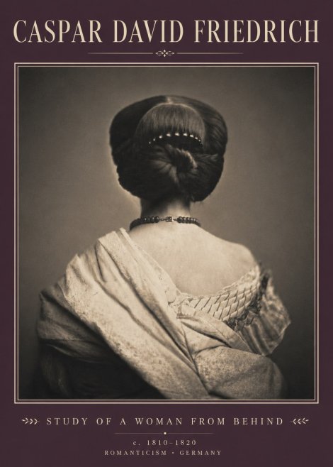 Caspar David Friedrich Study of a Woman from Behind No5 - Póster