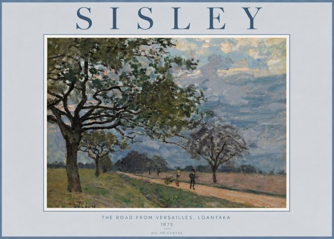 Sisley The Road from Versailles, Loantaka No3 - Póster