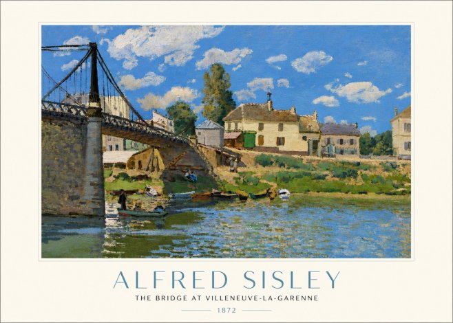 Sisley The Bridge at Villeneuve-la-garenne I No4 - Póster