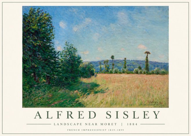 Sisley Landscape Near Moret, 1884 No3 - Póster