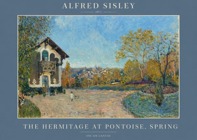 Sisley The Hermitage at Pontoise, Spring No2 - Póster