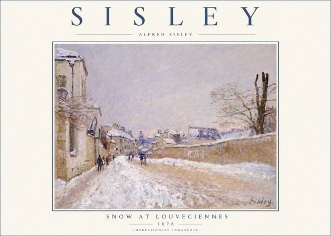 Sisley Snow at Louveciennes No2 - Póster