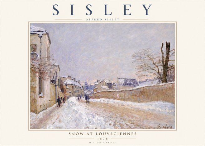 Sisley Snow at Louveciennes No3 - Póster