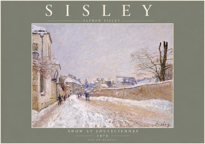 Sisley Snow at Louveciennes No4 - Póster