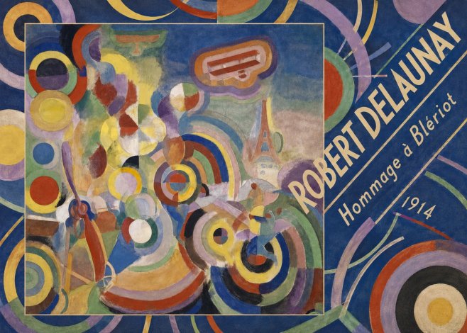 Robert Delaunay Hommage À Blériot 1914 No5 - Póster