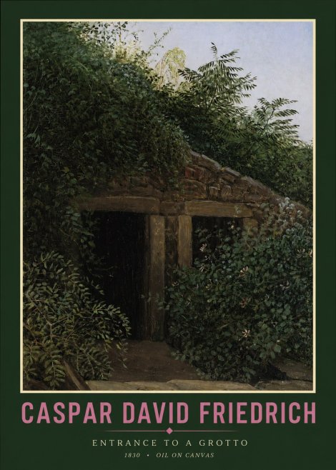Caspar David Friedrich Entrance to a Grotto No2 - Póster