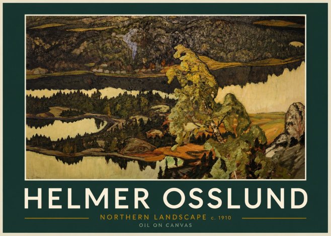 Helmer Osslund Northern Landscape No2 - Póster