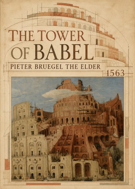 Pieter Bruegel The Tower of Babel XIII No5 - Póster