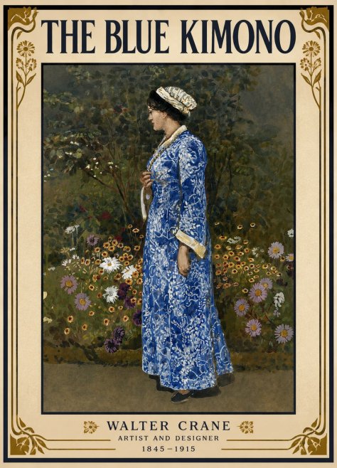 Walter Crane A Summer Garden No2 - Póster