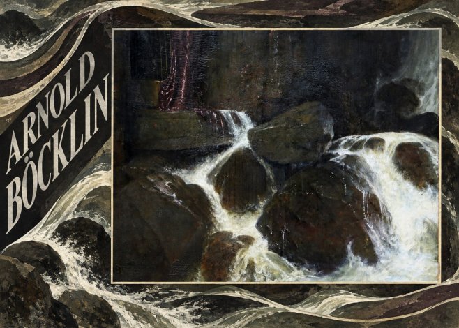 Arnold Böcklin The Nymph of the Waterfall No5 - Póster