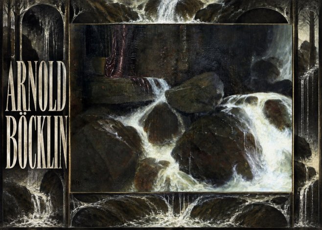 Arnold Böcklin The Nymph of the Waterfall No6 - Póster