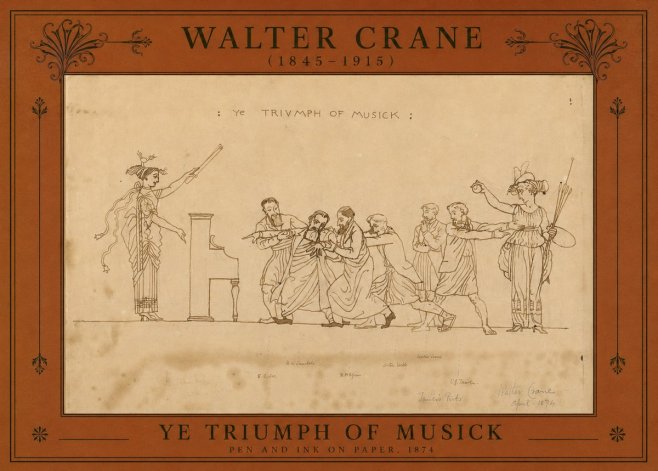 Walter Crane Ye Triumph of Musick No2 - Póster