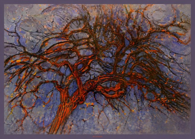 Piet Mondrian The Red Tree No6 - Póster