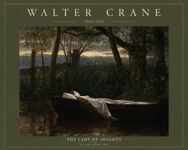 Walter Crane The Lady of Shalott No2 - Póster