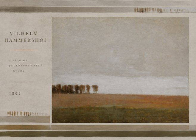 Vilhelm Hammershøi A View of Jægersborg Allé - Study No6 - Póster
