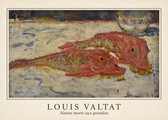 Louis Valtat Nature Morte Aux Grondins No5 - Póster