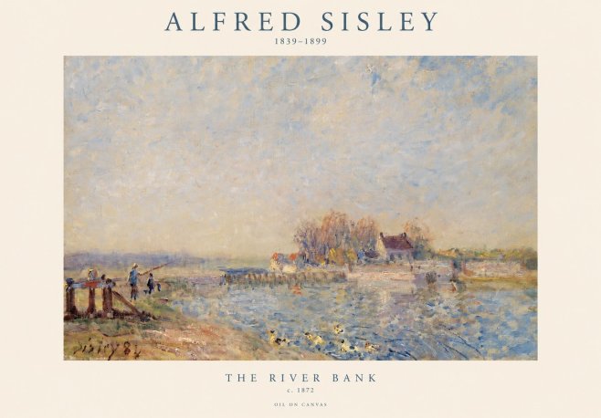 Sisley The River Bank I No1 - Póster