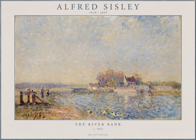 Sisley The River Bank I No2 - Póster