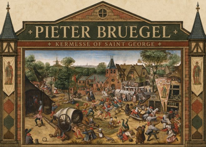 Pieter Bruegel Kermesse of Saint George No4 - Póster