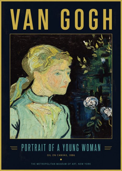 Van Gogh Portrait of a Young Woman No2 - Póster