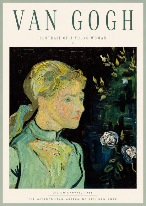 Van Gogh Portrait of a Young Woman No6 - Póster