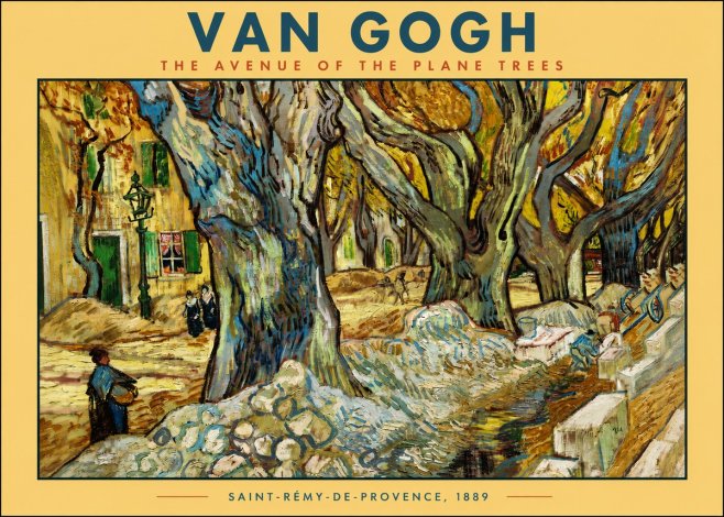 Van Gogh The Avenue of the Plane Trees No2 - Póster
