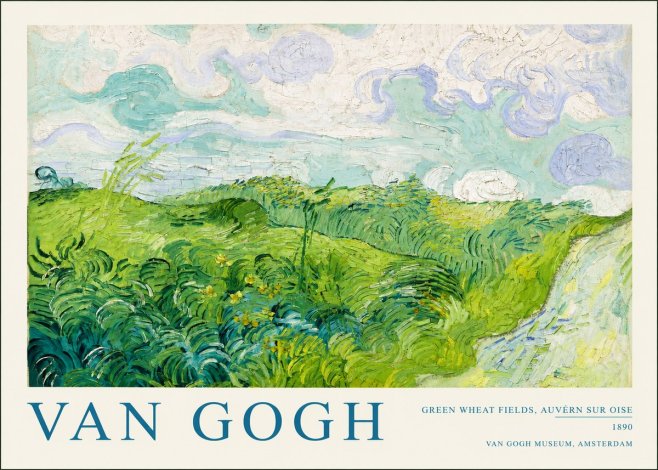 Van Gogh Green Wheat Fields, Auvern Sur Oise No2 - Póster