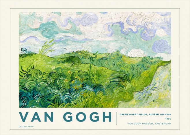 Van Gogh Green Wheat Fields, Auvern Sur Oise No5 - Póster