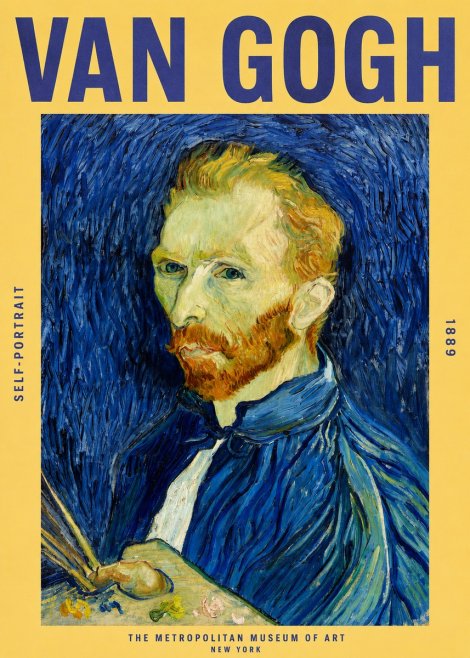 Van Gogh Self-portrait I No2 - Póster