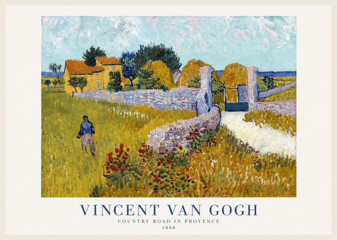 Van Gogh Country Road in Provence I No1 - Póster