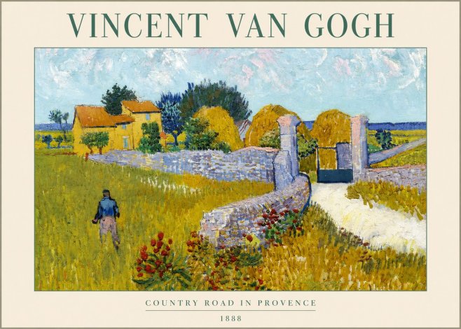 Van Gogh Country Road in Provence I No2 - Póster