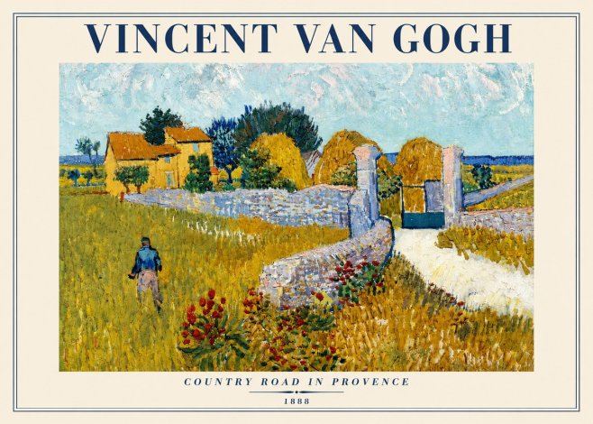 Van Gogh Country Road in Provence I No4 - Póster