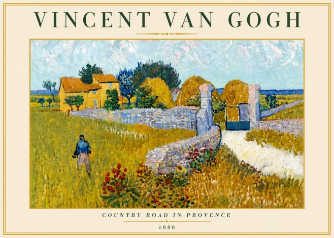 Van Gogh Country Road in Provence I No6 - Póster