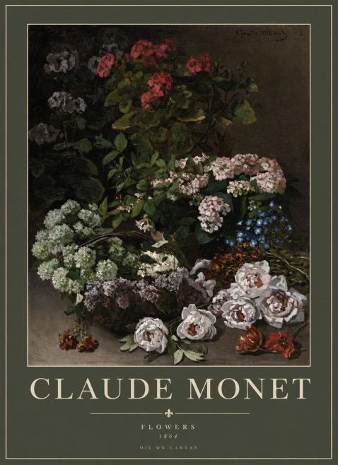 Monet Flowers No2 - Póster