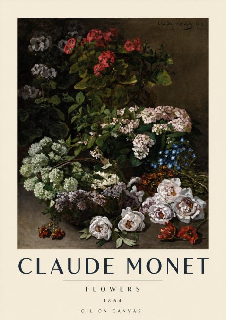 Monet Flowers No3 - Póster