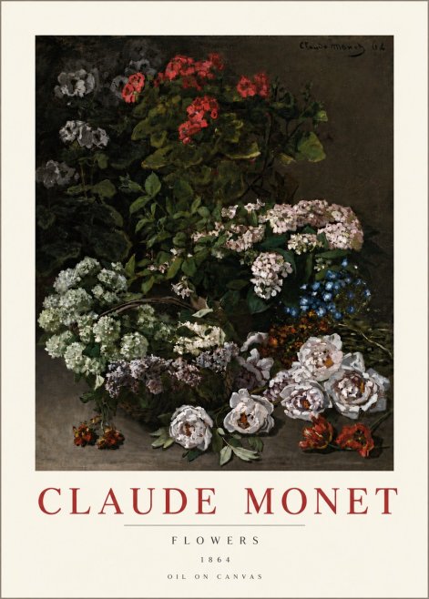 Monet Flowers No6 - Póster