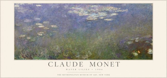 Monet Water Lilies - 1906 No1 - Póster