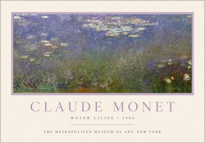 Monet Water Lilies - 1906 No3 - Póster