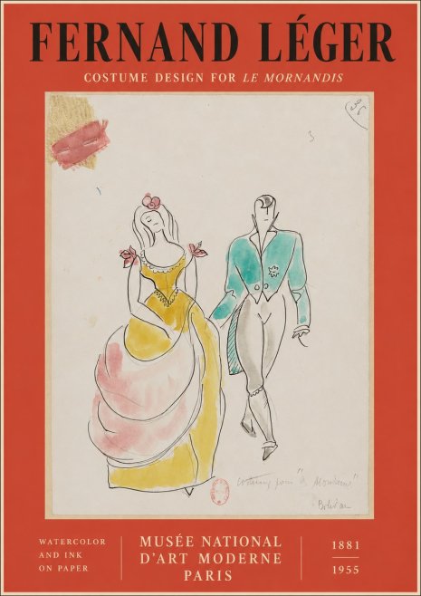 Fernand Léger Costume Pour "Le Mandarin" No2 - Póster