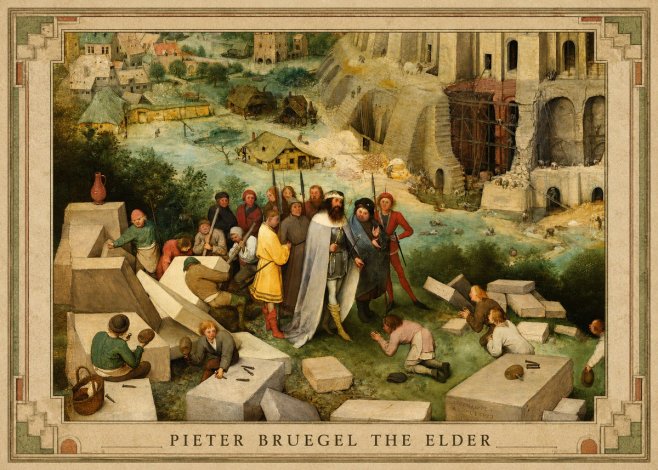 Pieter Bruegel The Tower of Babel XIV No1 - Póster