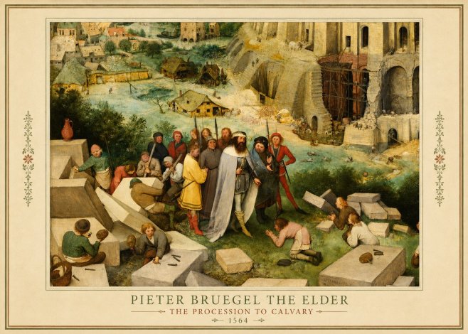 Pieter Bruegel The Tower of Babel XIV No5 - Póster