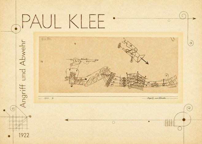 Paul Klee Angriff Und Abwehr No2 - Póster