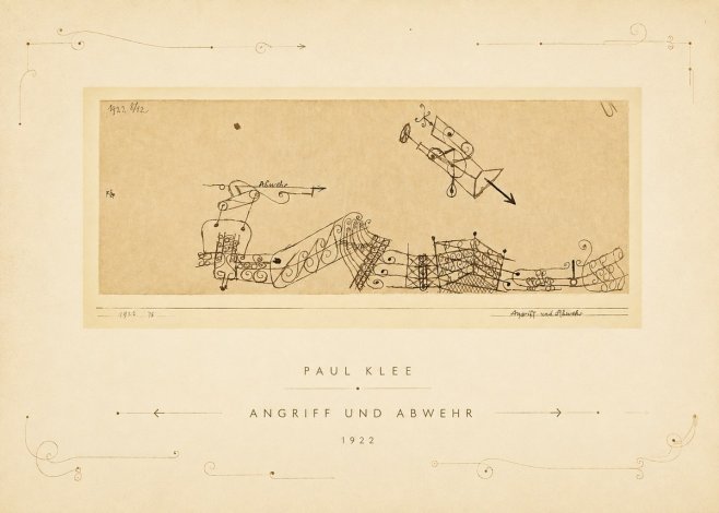 Paul Klee Angriff Und Abwehr No3 - Póster