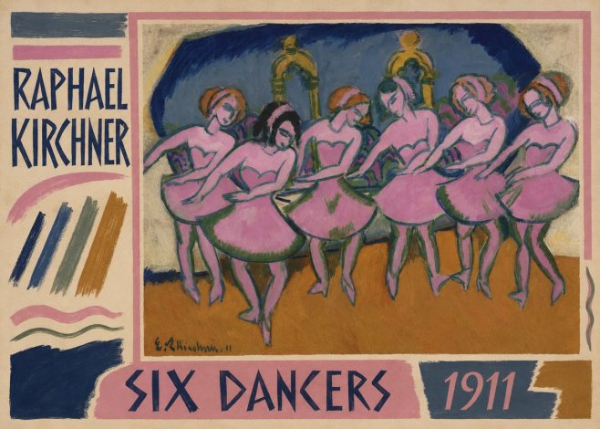 Raphael Kirchner Six Dancers No1 - Póster