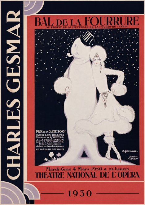 Charles Gesmar Bal De La Fourrure II No2 - Póster