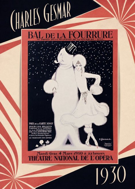 Charles Gesmar Bal De La Fourrure II No5 - Póster